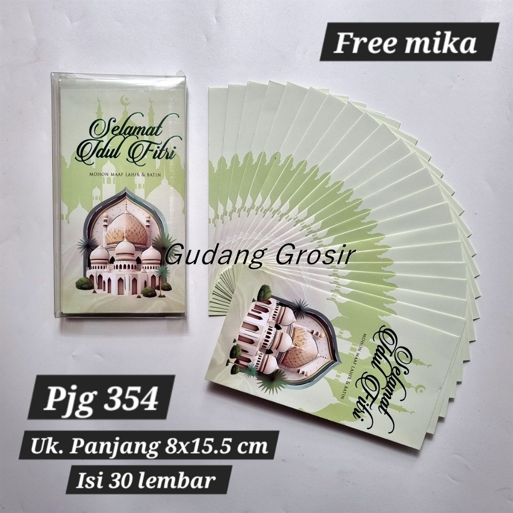 

ANGPAO AMPLOP LEBARAN IDUL FITRI JUMBO PANJANG KOTAK MIKA ISI 30 PREMIUM MURAH READY STOCK