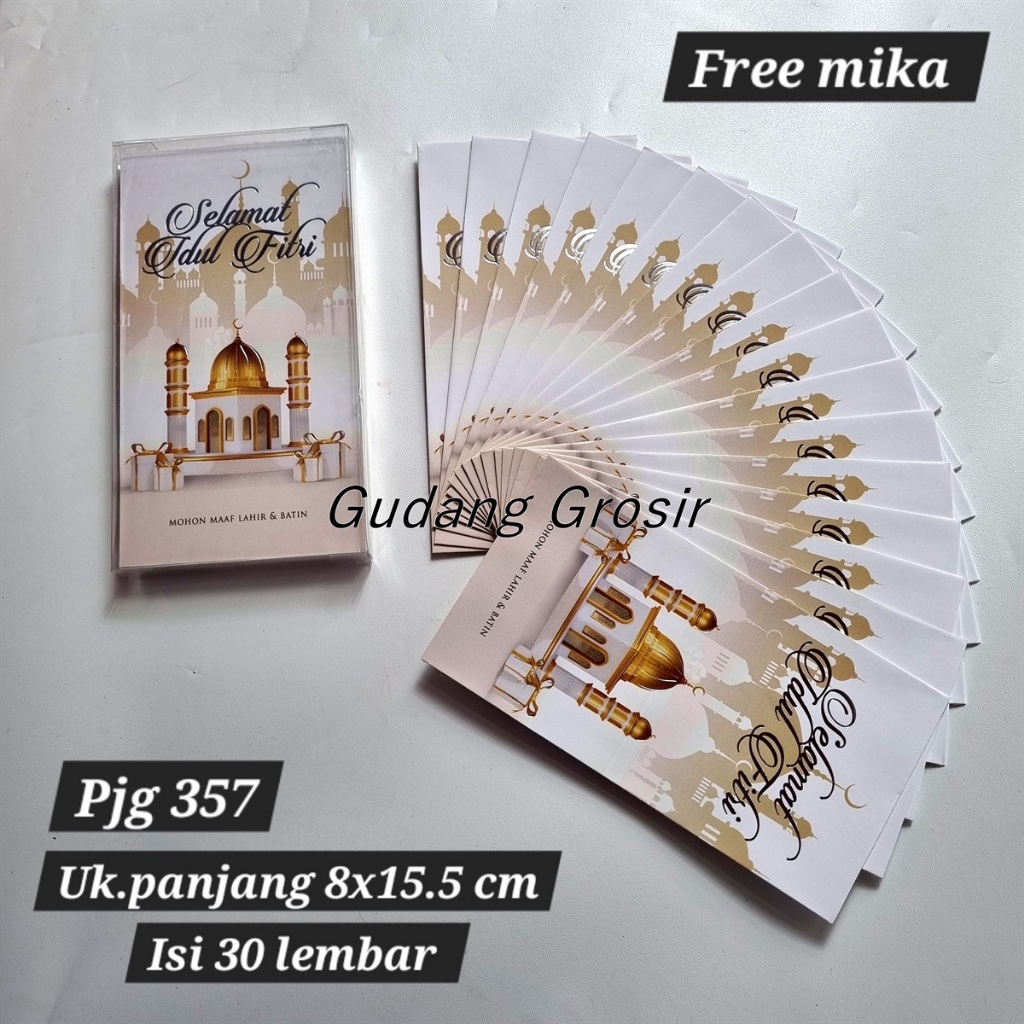 

ANGPAO AMPLOP LEBARAN IDUL FITRI JUMBO PANJANG KOTAK MIKA ISI 30 PREMIUM MURAH READY STOCK