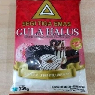 

Gula halus Segi tiga emas 1 dus isi 20