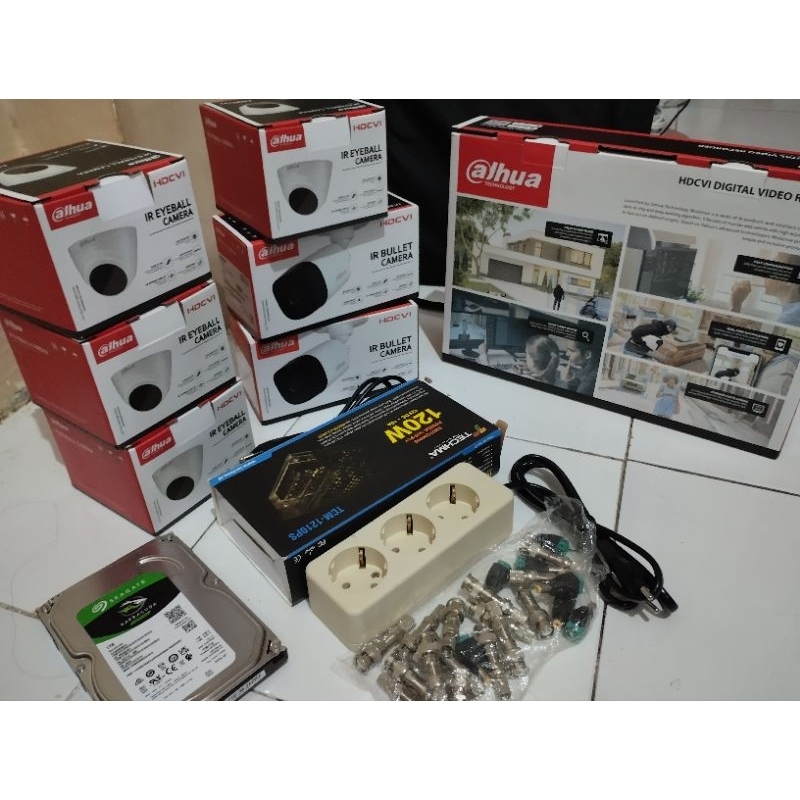 paket CCTV 6 kamera gratis pasang