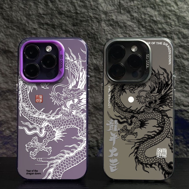 KODE G47L Premium Matte Hard Case Antishock Casing HP Iphone 15 Promax Aesthetic Dragon case Untuk i