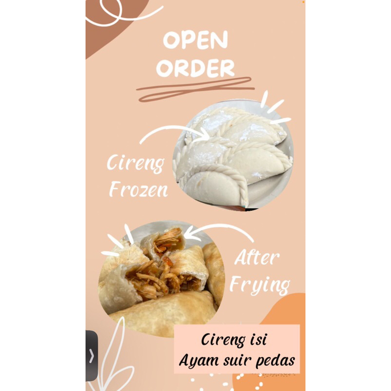 

cireng isi ayam suwir pedas