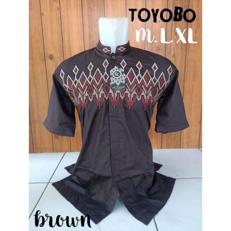 BAJU KOKO LENGAN PENDEK PREMIUM KEREN MERK HAFLANI/ MUSLIM BAHAN TOYOBO FODU PLATINUM