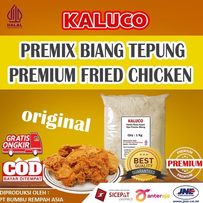 

Ready Stok Tepung Premix Biang Fried Chicken Crispy Premium 1kg grosir