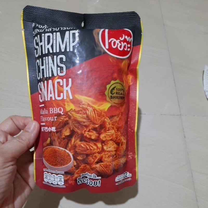 

shrimp chins snack mala bbq flavour