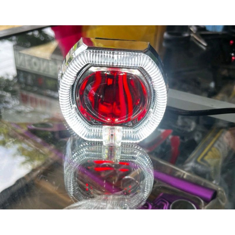 IBRIGHT - lampu tembak mini BILED  1,8inch dengan Shroud+devil laser cut off High original