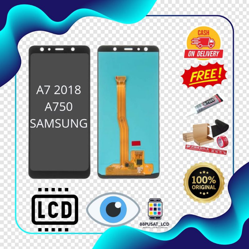 LCD FULLSET SAMSUNG A7 2018 / A750 ORIGINAL TOUCHSCREEN LCD