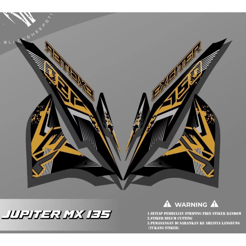 Striping Jupiter Mx 135 New Stiker Jupiter Mx 135 New Lis Body Motor