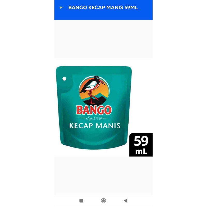 

Bango Kecap Manis 59ml