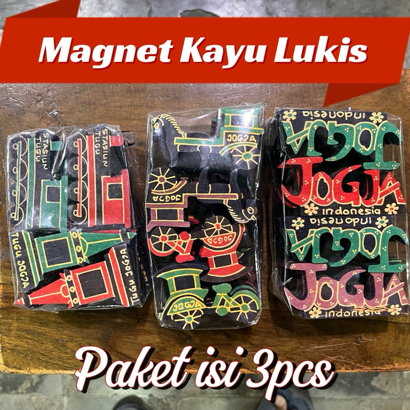 Magnet Kulkas Becak Andong Jogja (Paket isi 3pcs) Souvenir oleh oleh khas yogyakarta indonesia