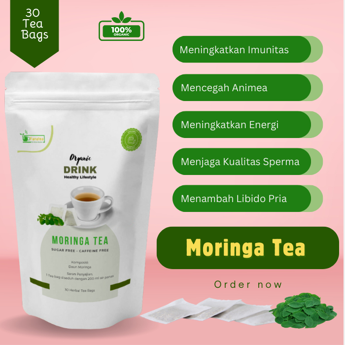 

Moringa Tea - Teh Celup Daun Kelor - Isi 10/20/30 Bags
