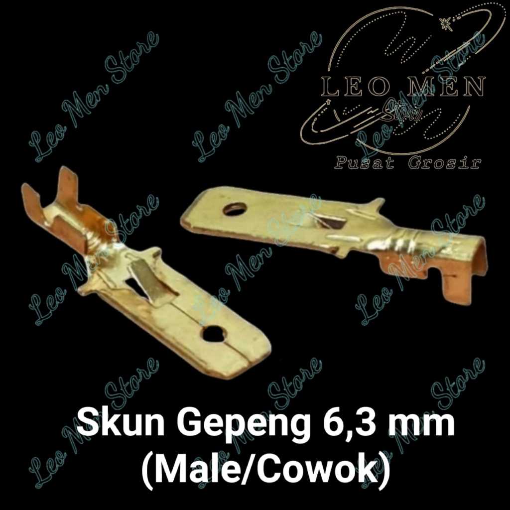 Skun Gepeng~Skun Gepeng Cowok~Kuningan~6,3mm~Cowok