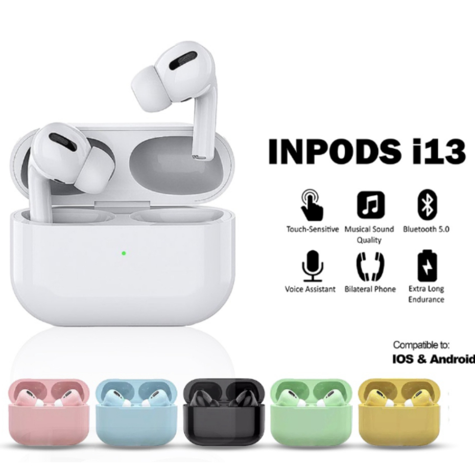 (TS) Macaron Original Air 3 Pro InPods I13 Bluetooth Earphone Wireless Headphones MB-555 airpods/ tws/ airpods android/ airpods ios/airpods iphone/airpods pro/airpods gen 3//