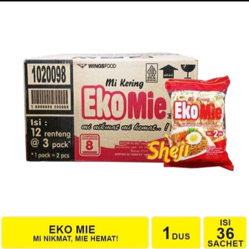 

ekomie renteng isi 3 Bungkus/mie kering mie tanpa bumbu