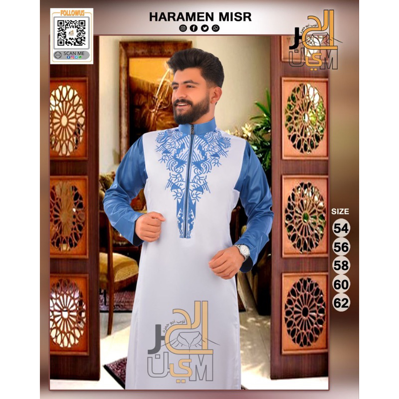 Jubah Haromain Import Mesir 100% Original