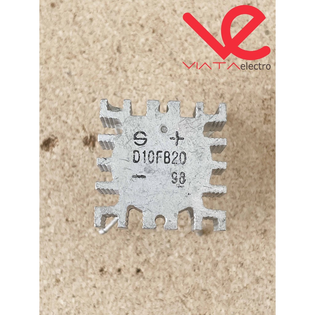 DIODA KIPROK 10A + HEATSINK DIODA BRIDGE 10A 10 AMPERE  DIODA KOTAK 4 KAKI ups s