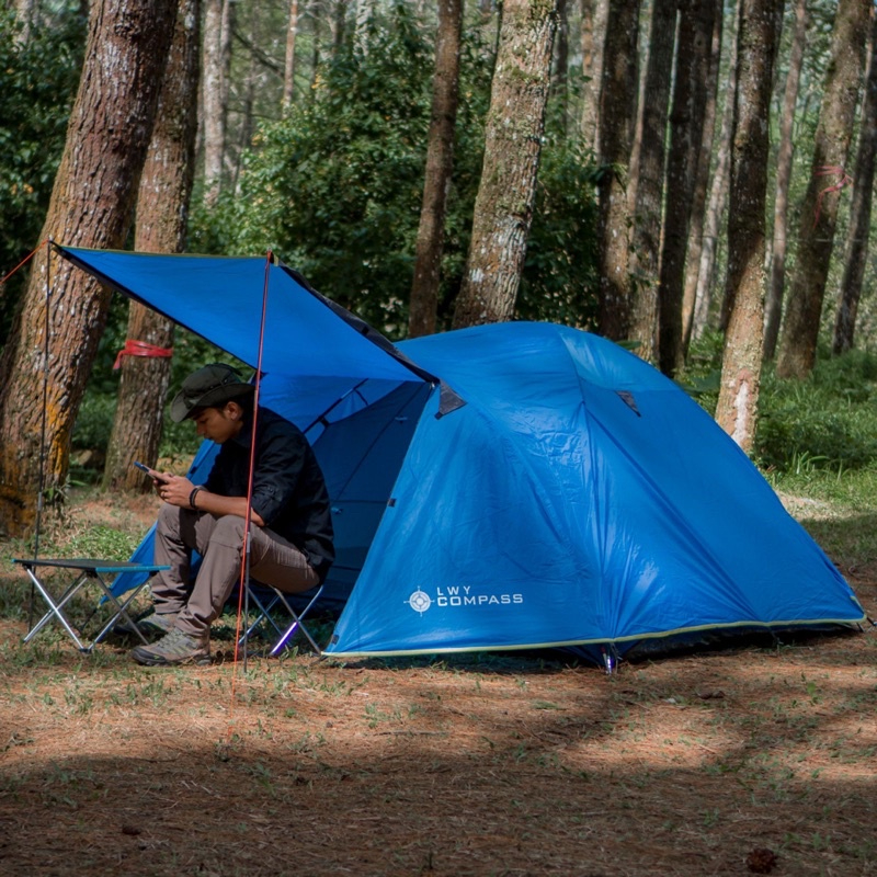 Tenda Compass LWY 4 Person Double Layer - Tenda Lwy Compass Kap 4 Orang