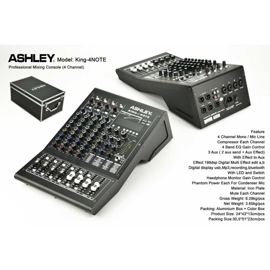 Mixer 4 Channel Ashley King 4 Note