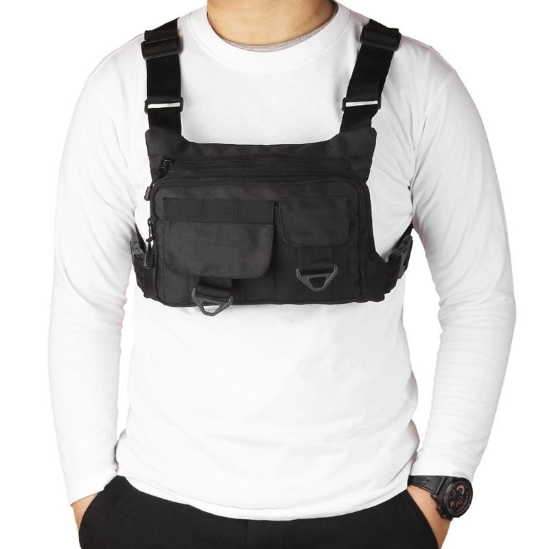 Tas dada pria / tas dada tactical / tas rompi / tas dada slempang / tas serbaguna / tas ojol