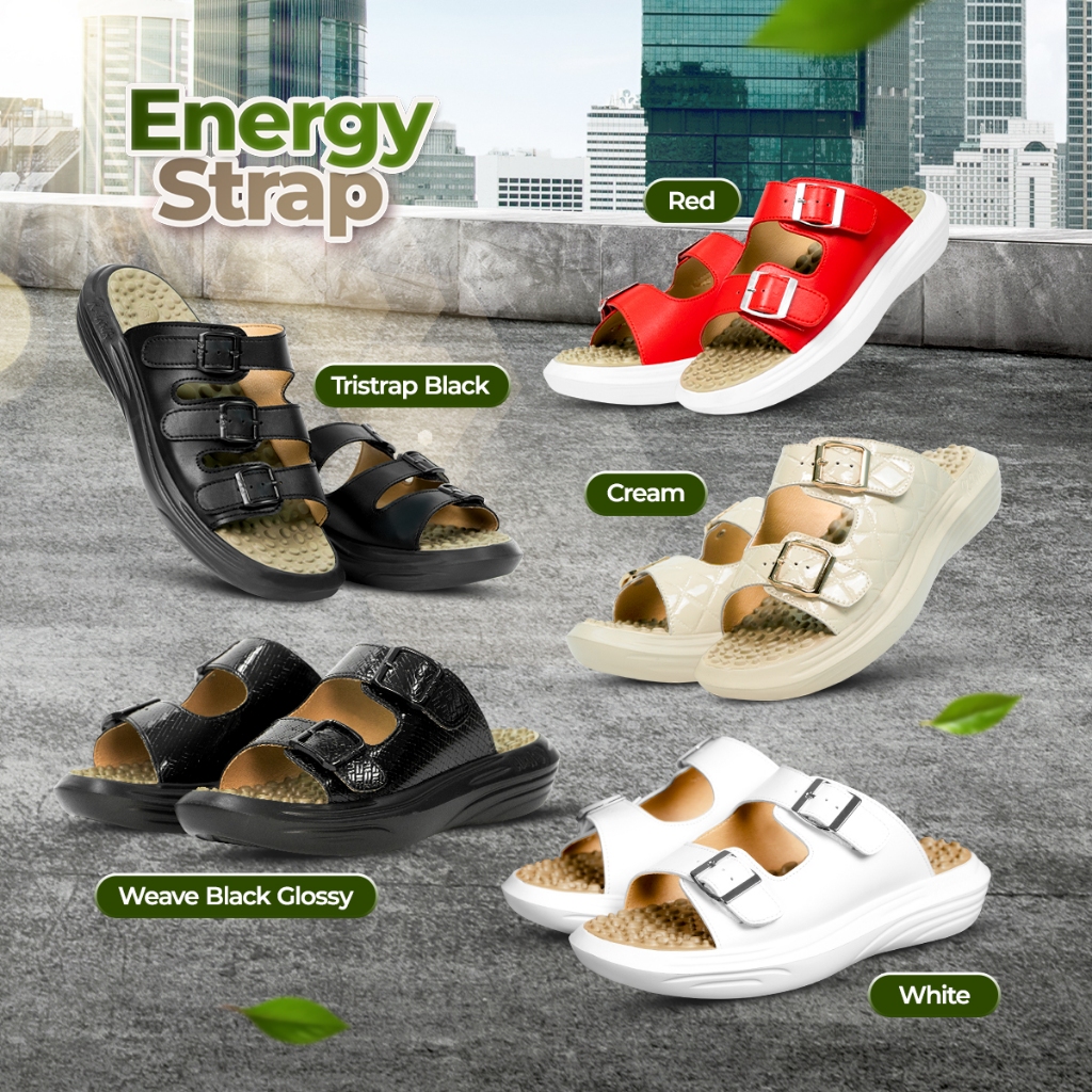 [SPECIAL EDITION] Jaco Kozuii Kwalk Energy New Colourful Series Sandal Terapi Kesehatan Refleksi K-Walk-4