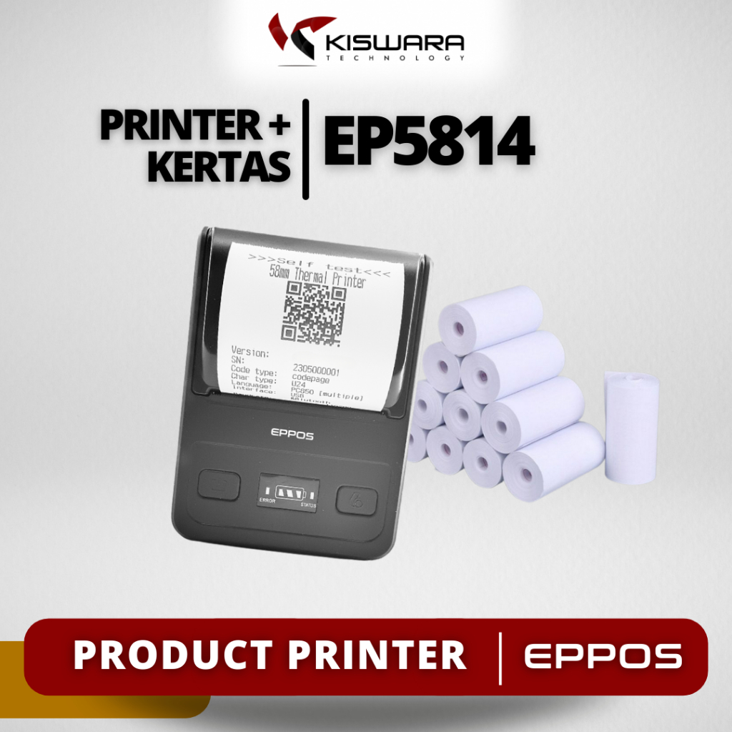 

PAKET ALAT KASIR EP5814 + 10 Roll Kertas Thermal - UNTUK CETAK STRUK