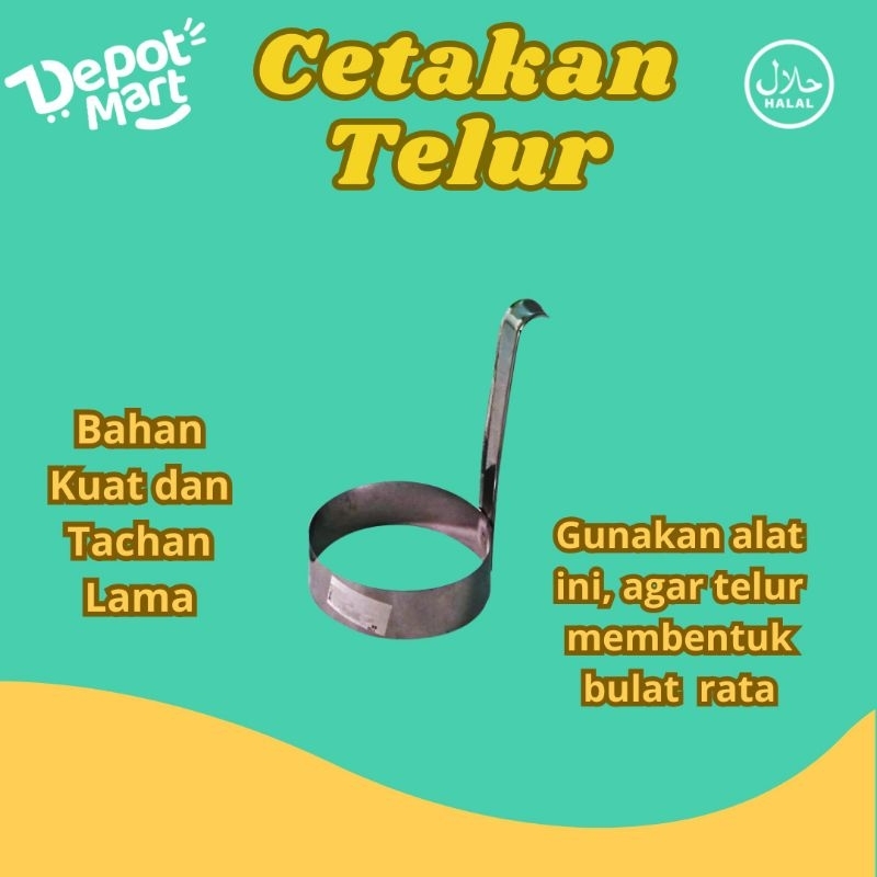 Cetakan Telur Burger Bulat / Alat Burger