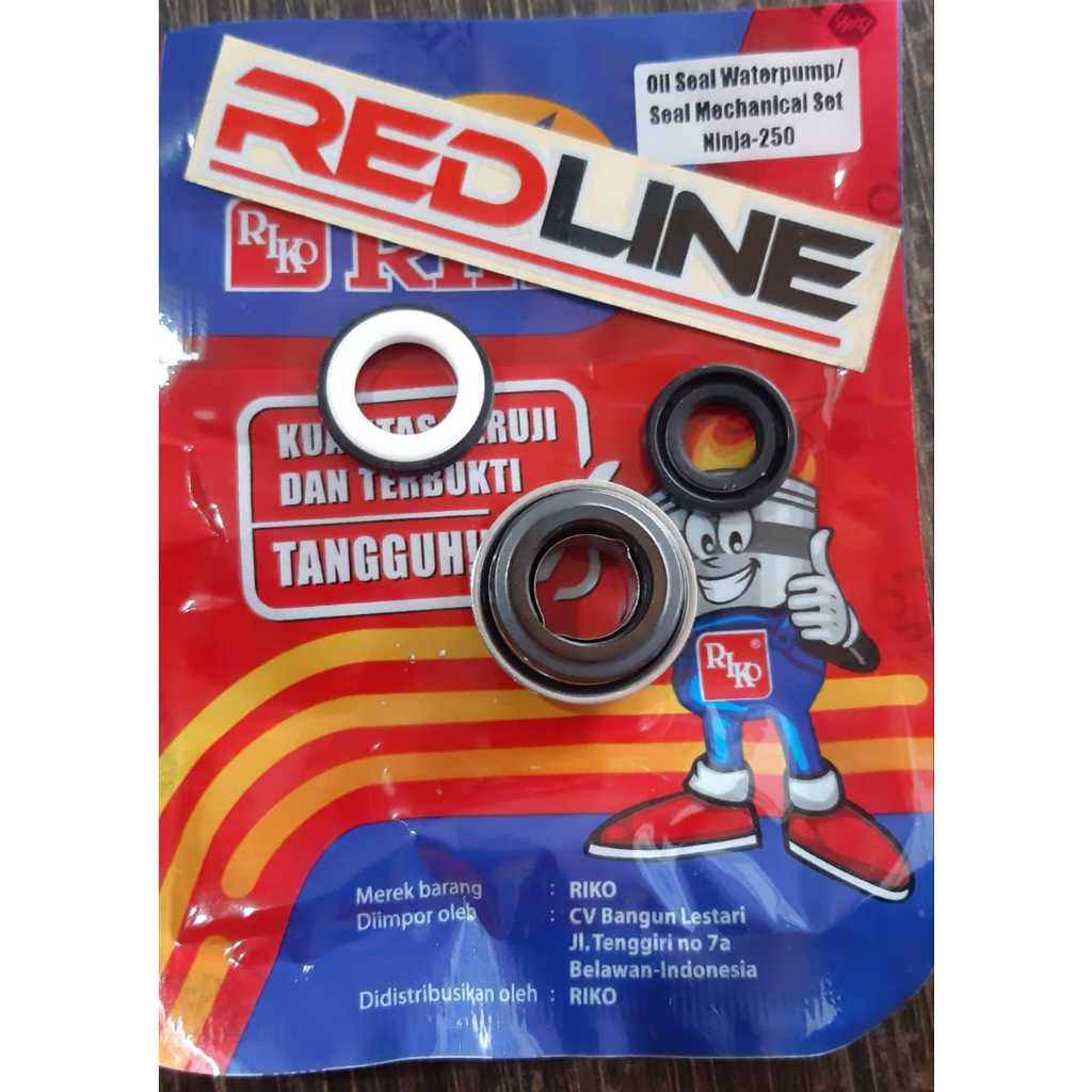 SEAL WATERMPUMP MEKANICAL KAWASAKI NINJA 250 RIKO PART REDLINE SPAREPART
