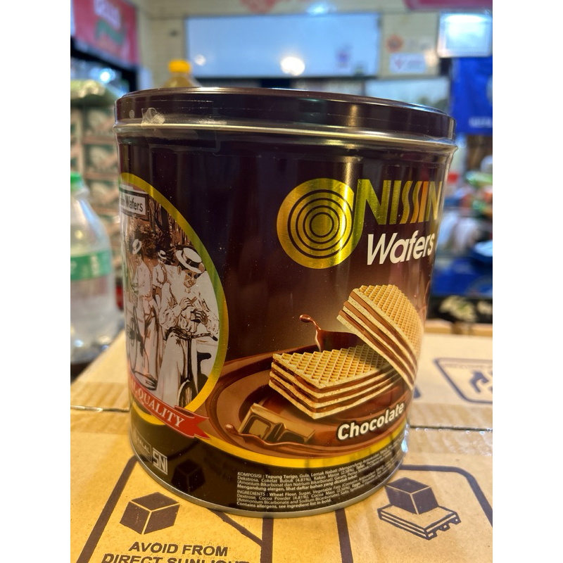 

Nissin wafer chocolate kaleng 570gr