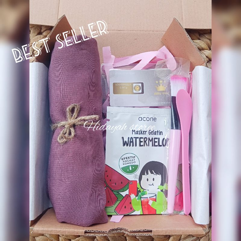 

hampers hijab masker kado ulang tahun cewek wisuda sempro anniversary pernikahan lahiran