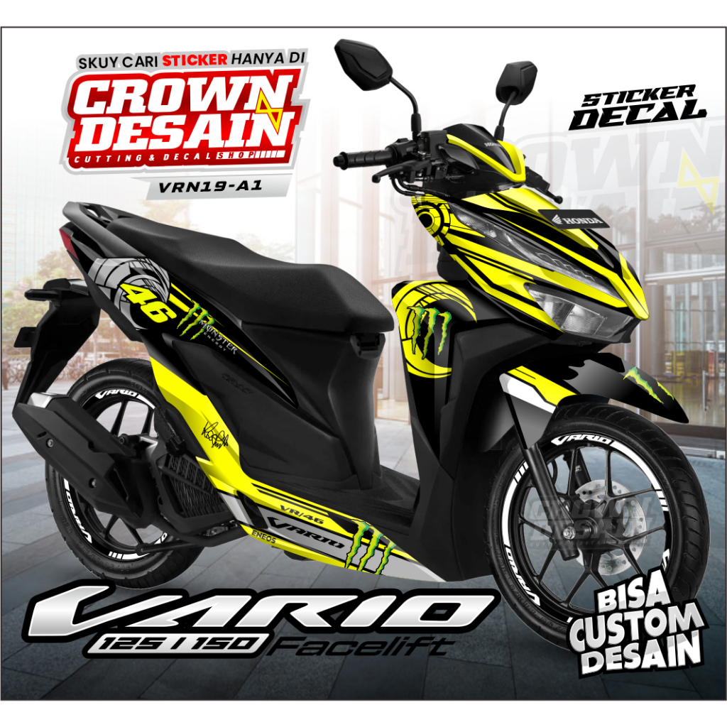 Sticker Decal Vario New 2020 150=125 - Decal Vario 150 - Sunmoon