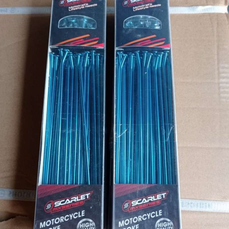 Jari jari supermoto KLX 150 CRF WR155 ruji scarlet mx series ring 17 sumo depan belakang Jarijari sc