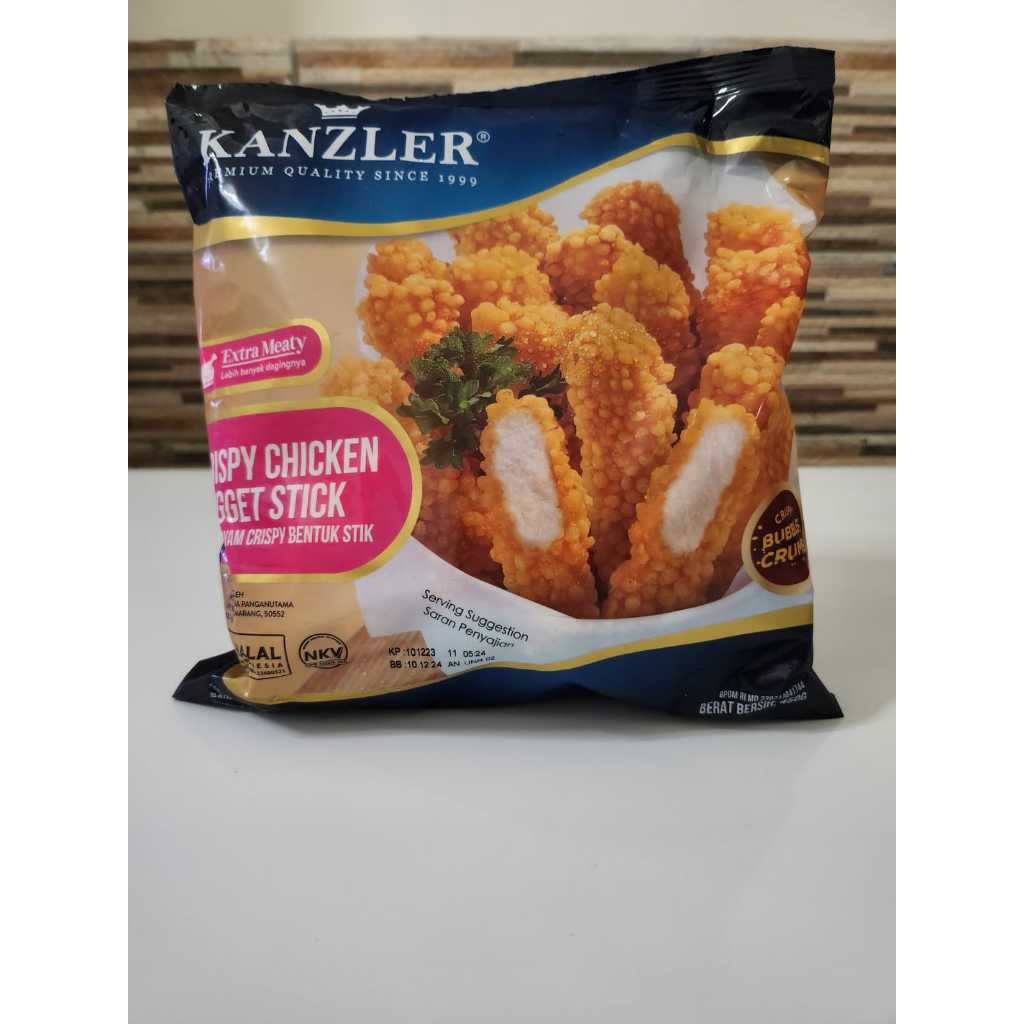 

Kanzler Crispy Chicken Nugget Stick 450 gr - Kanzler Nugget Crispy / Naget Kanzler Crispy / Nuget Ayam / Kanzler Stick