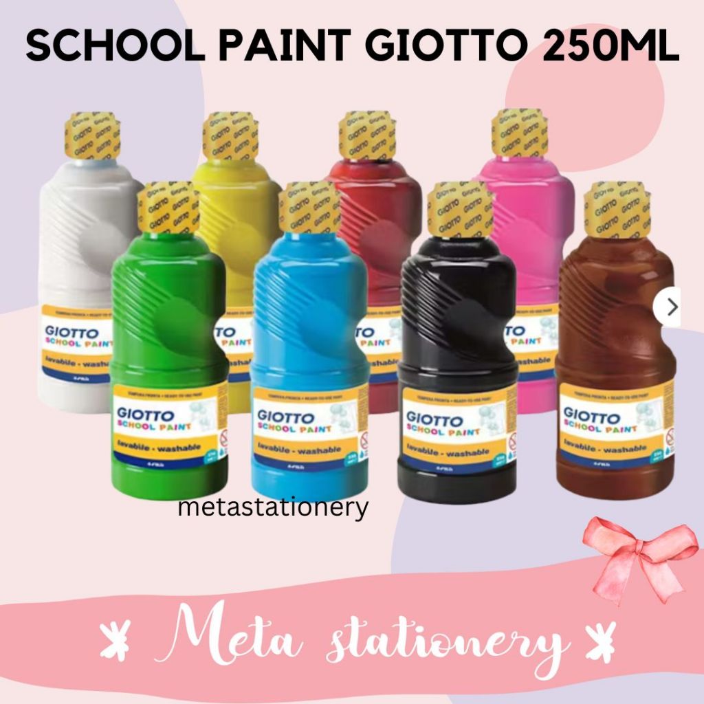 

Washable Paint / Color Paint / Cat Warna / School Paint Giotto 250ml SF6