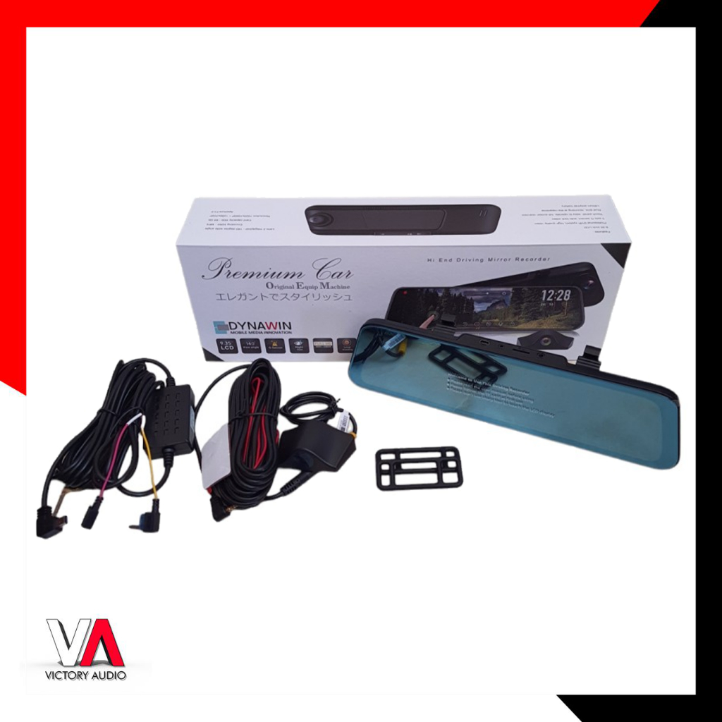 DVR Digital Video Recorder Mobil TV Layar Spion Camera Kamera Depan + Belakang DYNAWIN DYNAVIN ORIGI