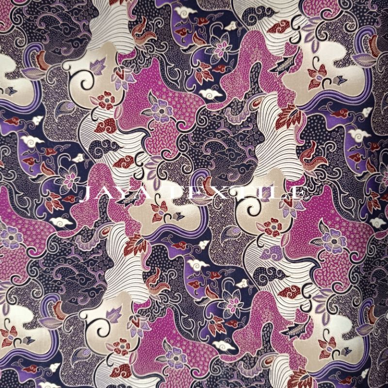 JAYA TEXTILE | KAIN BATIK - Kain Batik BSY Non Foil Abstrak / Kain Batik Abstrak / Kain Batik Pink U