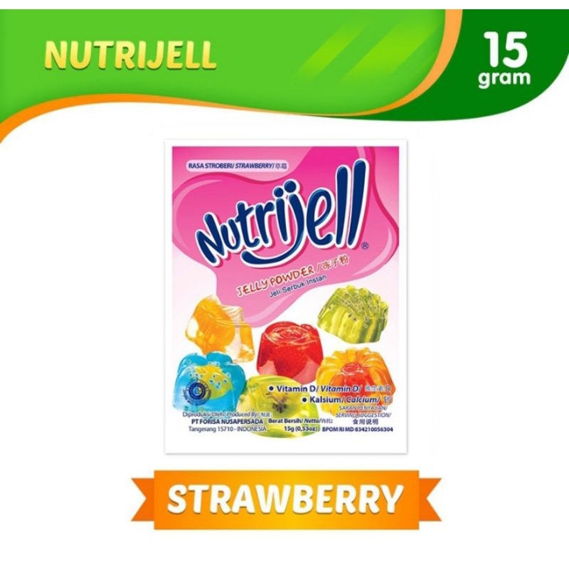 

Nutrijell Jelly Powder Strawberry 15g