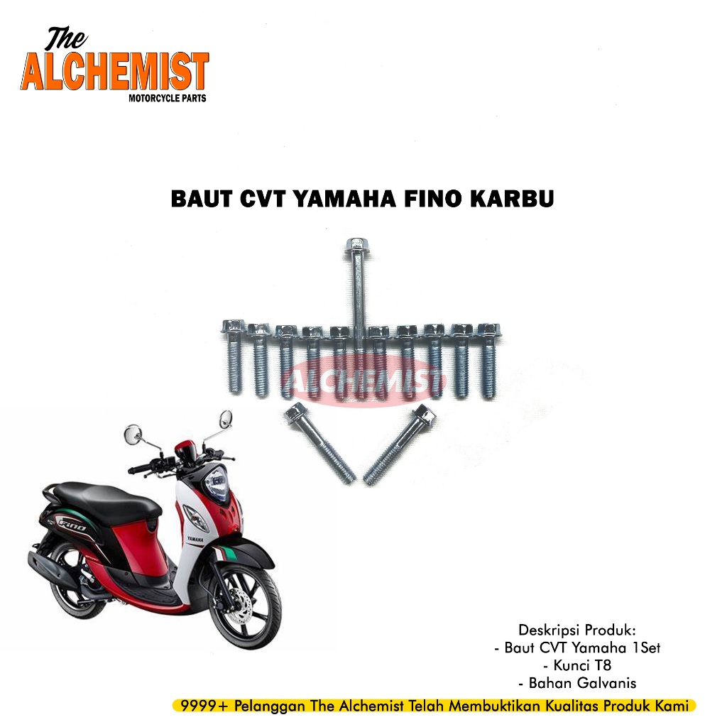 COD Baut CVT Fino Karburator / Baud CVT 1Set Yamaha Fino Karbu / Baut Baud CVT 1Set Yamaha Fino Karb
