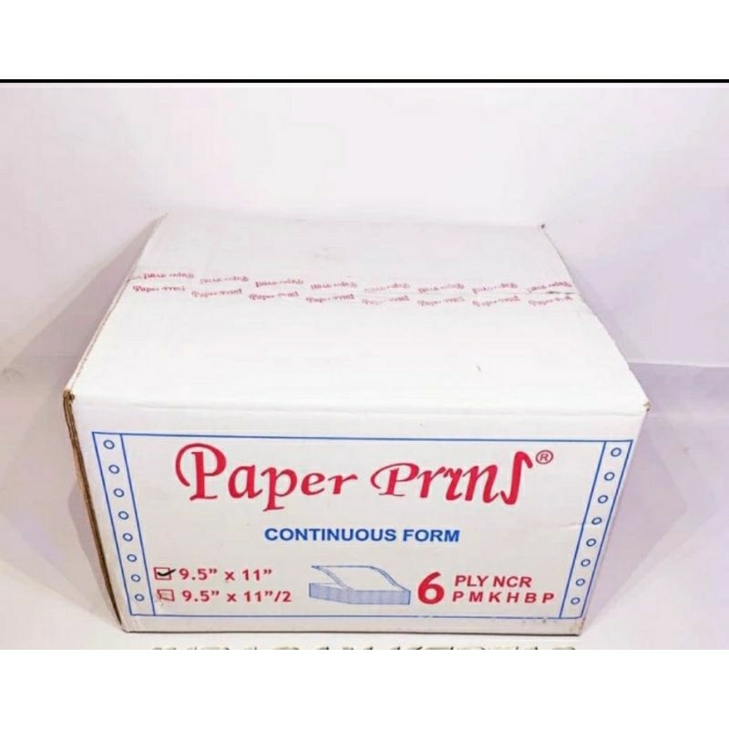 

kertas continuous form paperpryns 6 ply 9.5x11