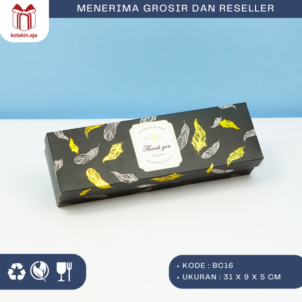 Box Sekat / Kotak Sekat / Box Macaroon / Kotak Macaroon / Kotak Kue / Box Kue I BC16