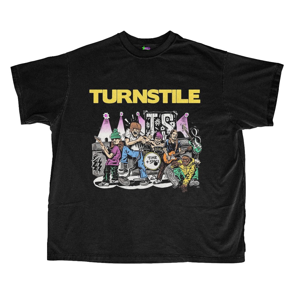 kaos band turnstile oversized tshirt
