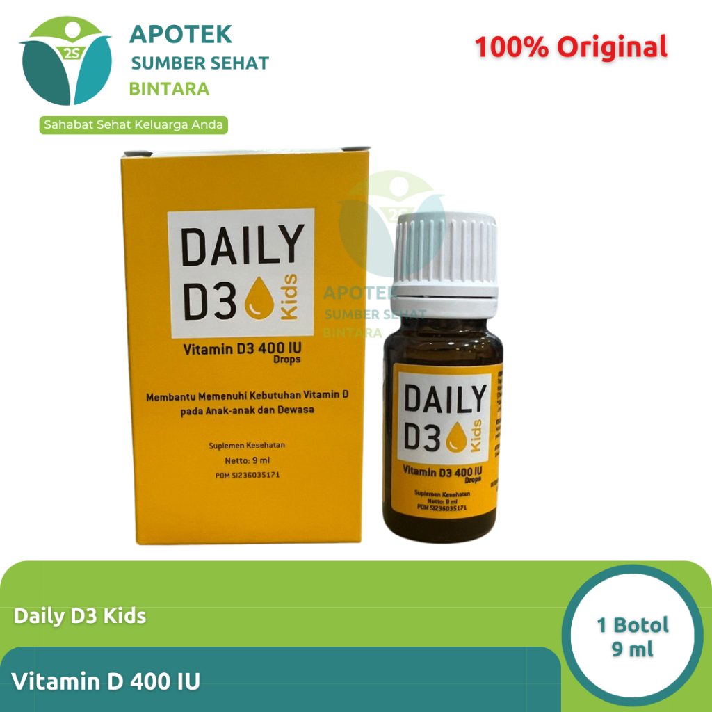 Daily D3 Kids Drop - Vitamin D 400 IU Drop