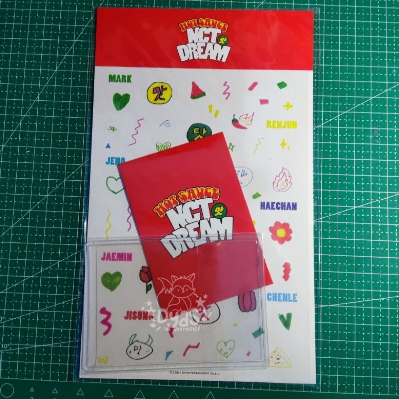 [without photocard] deco sticker toploader hot sauce nct dream
