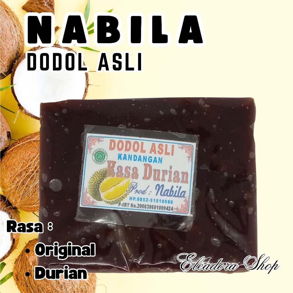 

Dodol Kandangan Asli Merk Nabila - Kemasan Lembaran Plastik