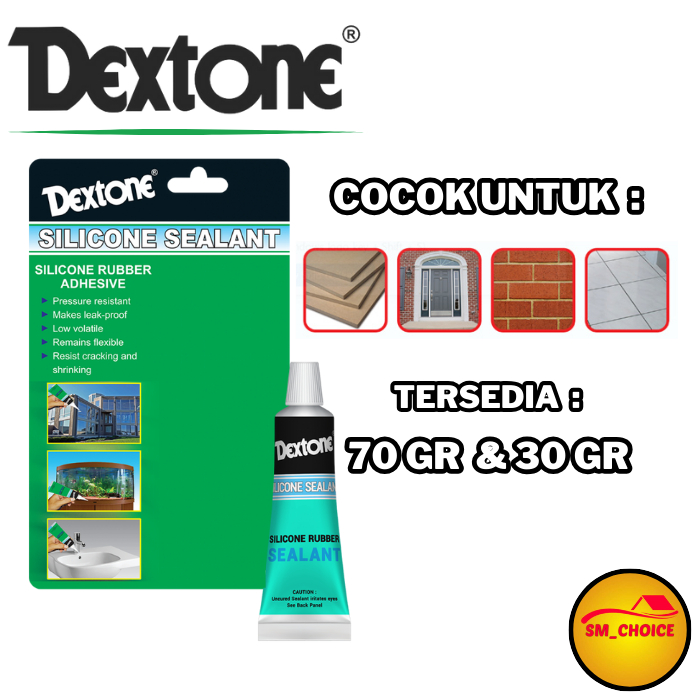 

LEM SILICON SEALANT 70GR DEXTONE - LEM KACA LEM AQUARIUM BENING #238