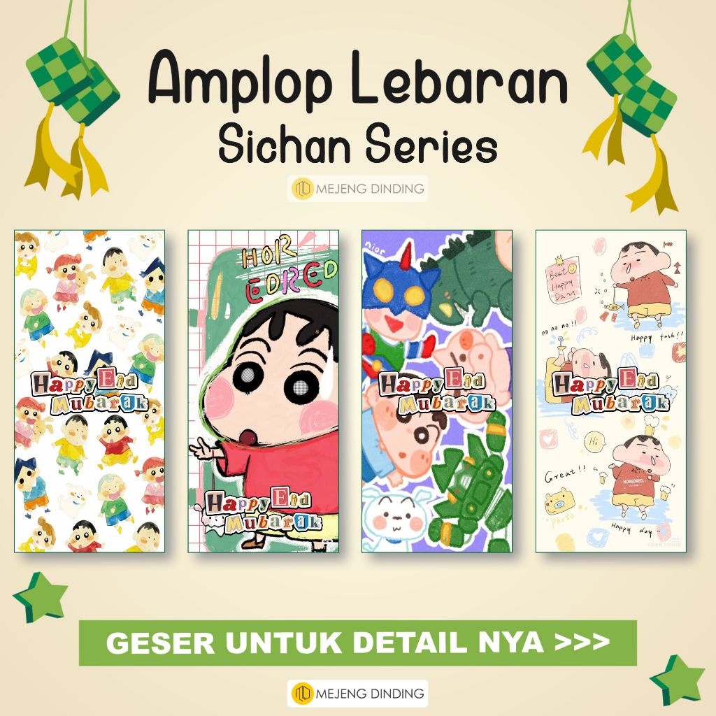 

AMPLOP LEBARAN MOTIF SINCHAN ISI 10 PCS / AMPLOP LEBARAN IDUL FITRI / AMPLOP LEBARAN AESTHETIC / AMPLOP MURAH / AMPLOP KARTUN / AMP / AMGPAO LEBARAN MURAH PER PCS /ECERAN / ANGPAU LEBARAN IDUL FITRI /LOP KARAKTER / AMPLOP UNIK LEBARAN / AMPLOP LUCU