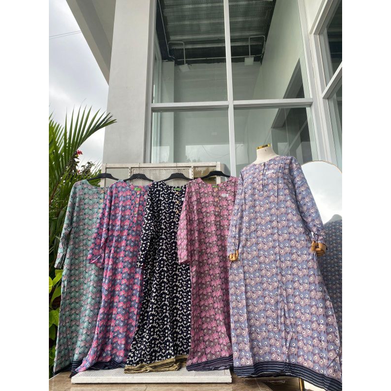 Gamis Ibu Premium, Gamis Ibu bunga, Gamis ibu Rotary