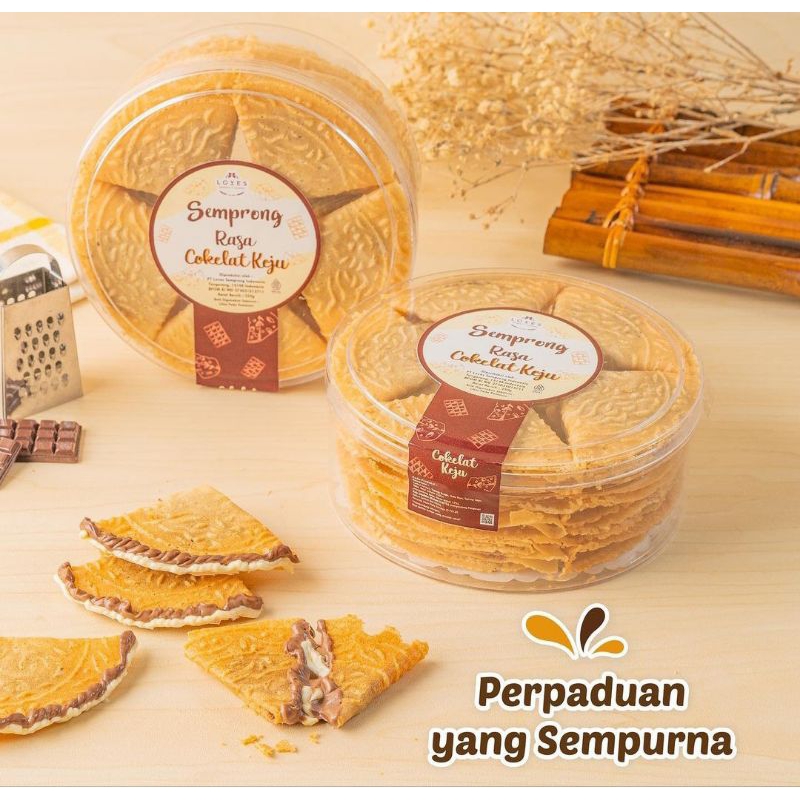 

SEMPRONG KEKINIAN KUE SEMPRONG ISI COKLAT KEJU / LOVES SEMPRONG CHOCO CHEESE VARIAN PREMIUM