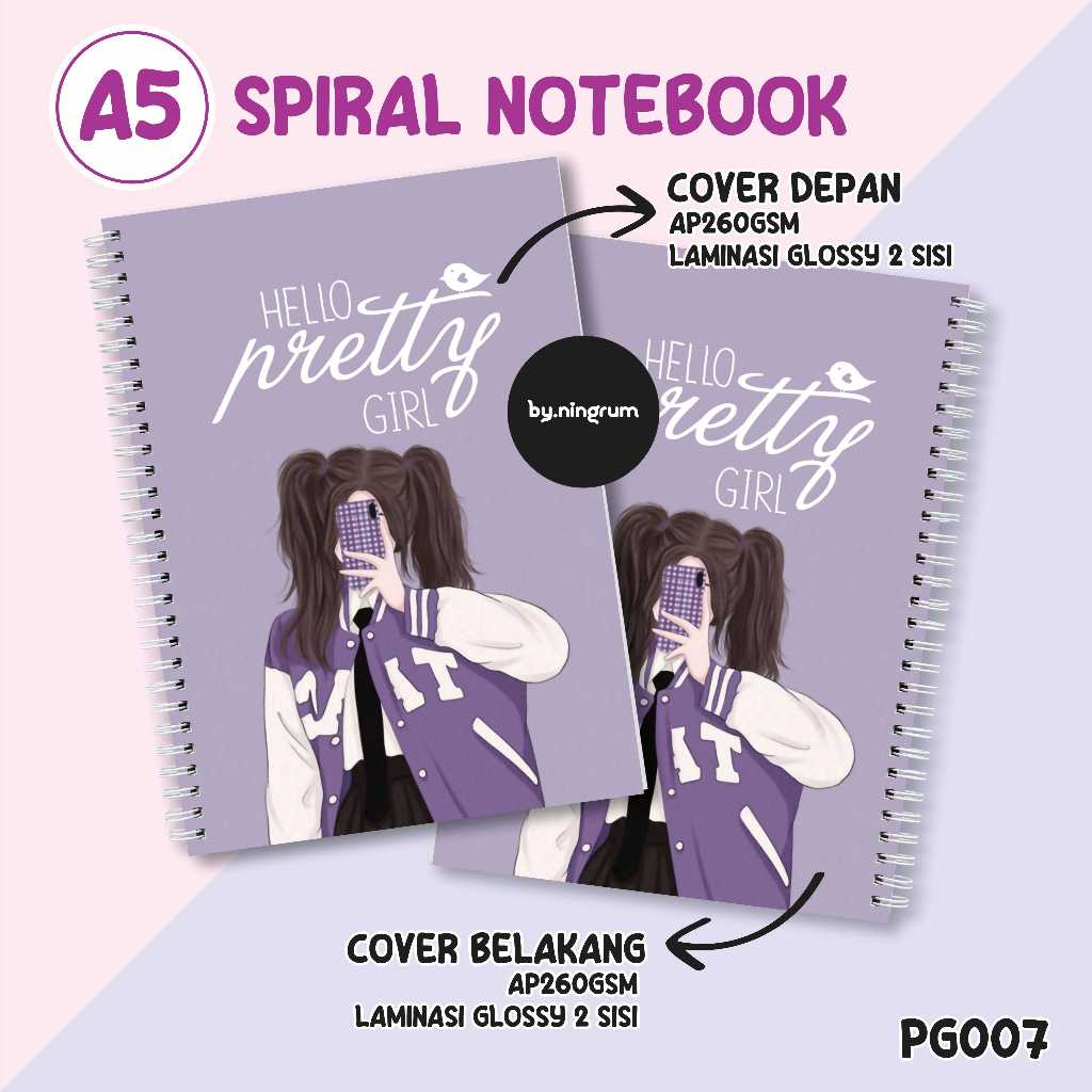 

Buku Catatan Spiral Notebook A5 [PG007] Jurnal Aesthetic Line Blank Tema Pretty Girl