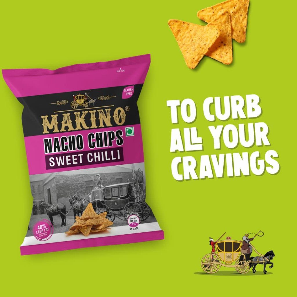 

NACHO CHIPS SWEET CHILLI MAKINO 60G / Snack Jagung