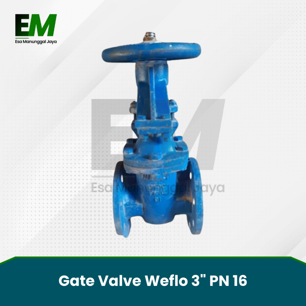Gate Valve Weflo 3" PN 16 / Gate Valve 3" PN 16 Weflo